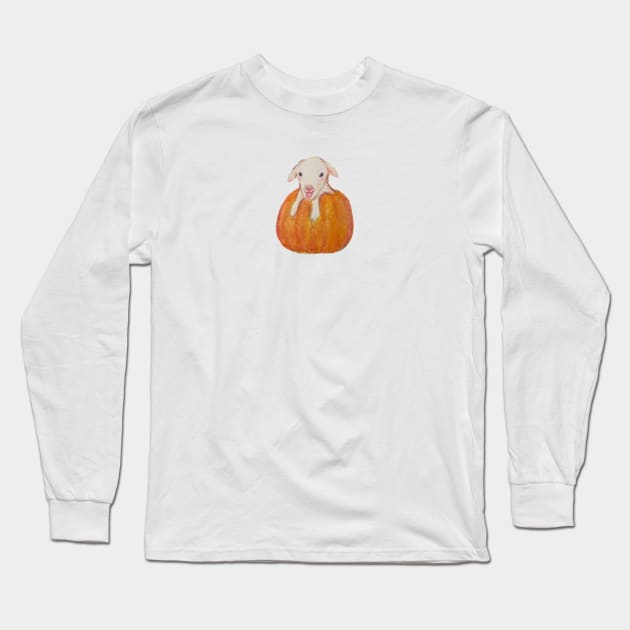 Pumpkin Season Long Sleeve T-Shirt by Katfish Draws